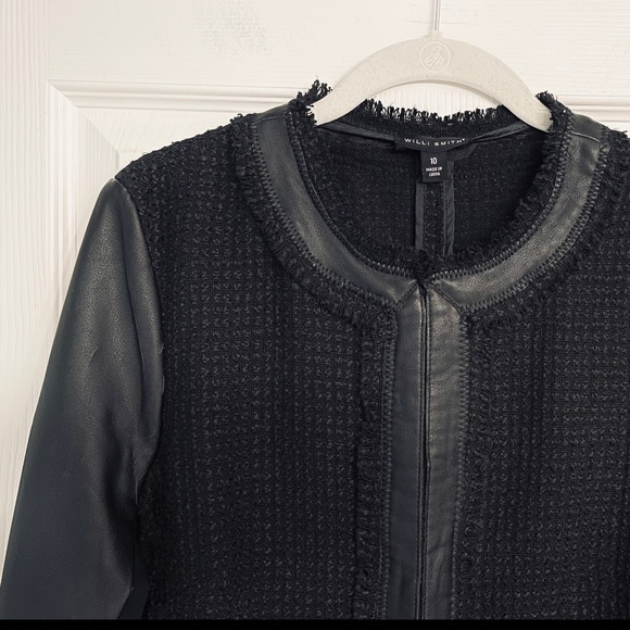 Willi Smith Cropped Tweed Jacket - Picture 3 of 14